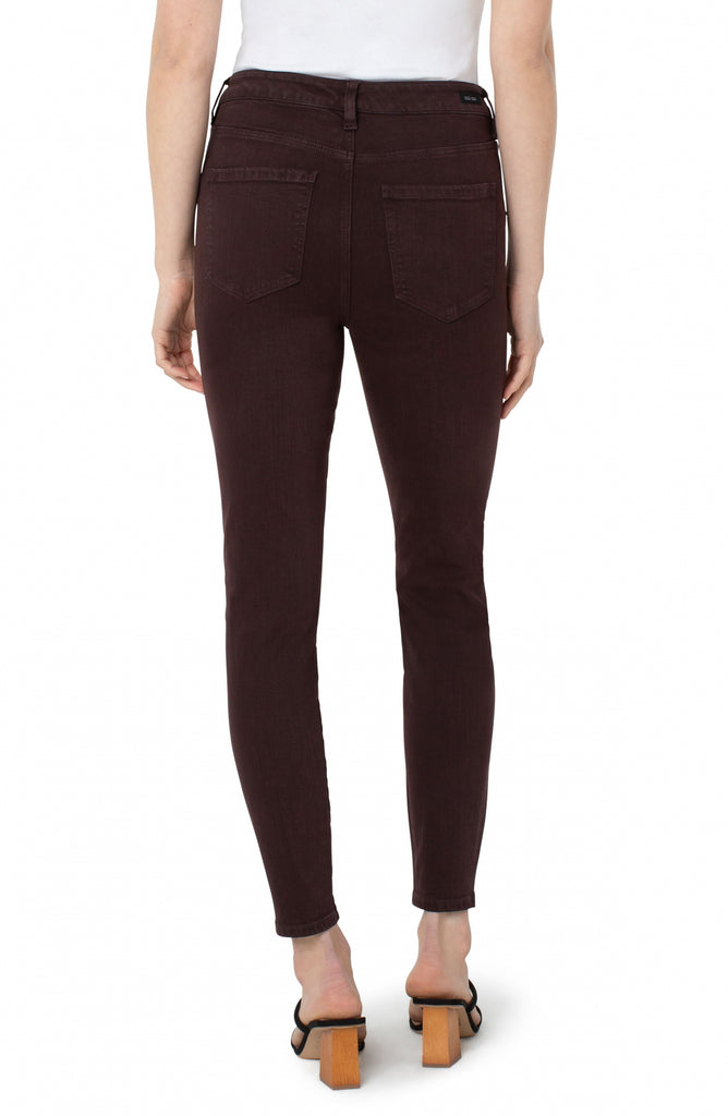 Abby High Rise Ankle Skinny | Root Beer